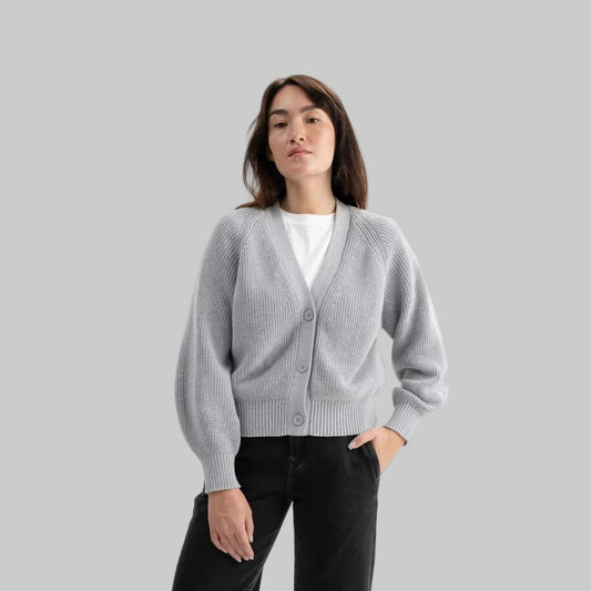 MELA Strickjacke BHUMA grey melange