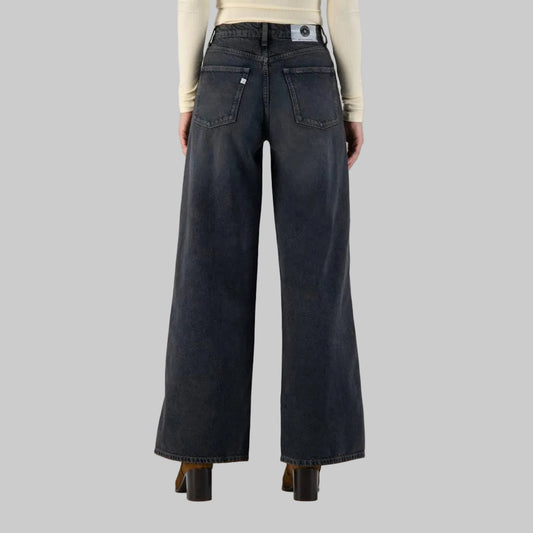MUD JEANS Jeans WYDE SARA heavy black stone