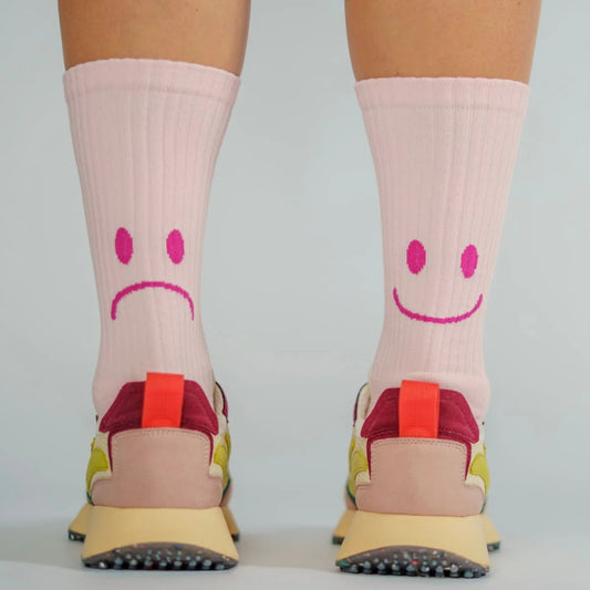 Socken Smile Rosa Crew Socks