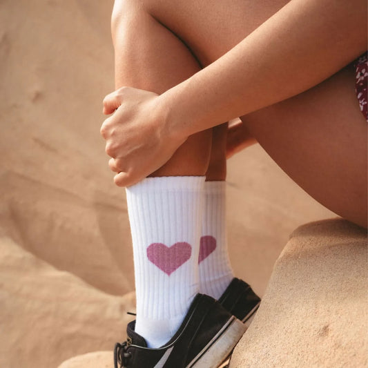 Socken GLITZERLIEBE rosa Crew Socks