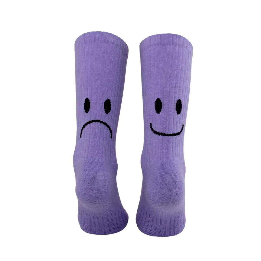 Socken Smile Lila Crew Socks