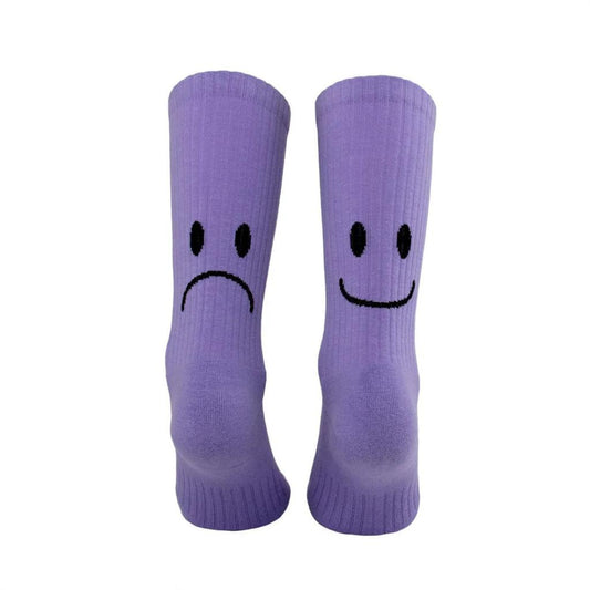Socken Smile Lila Crew Socks
