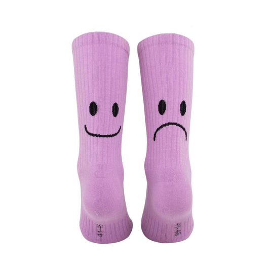 Socken Smile Violett Crew Socks