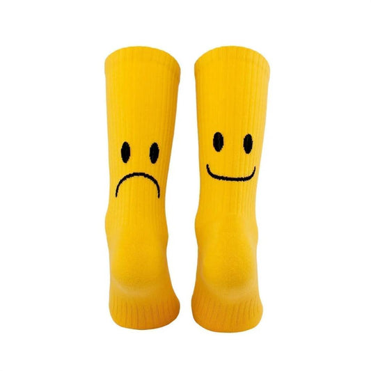 Socken Smile Gelb Crew Socks