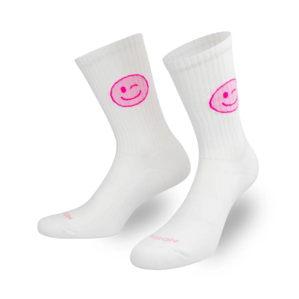 Socken Zwinker Smile Pink Crew Socks