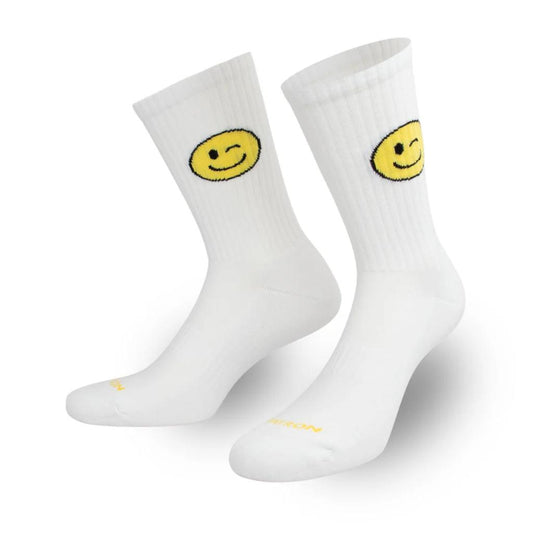 Socken Zwinker Smile Gelb Crew Socks