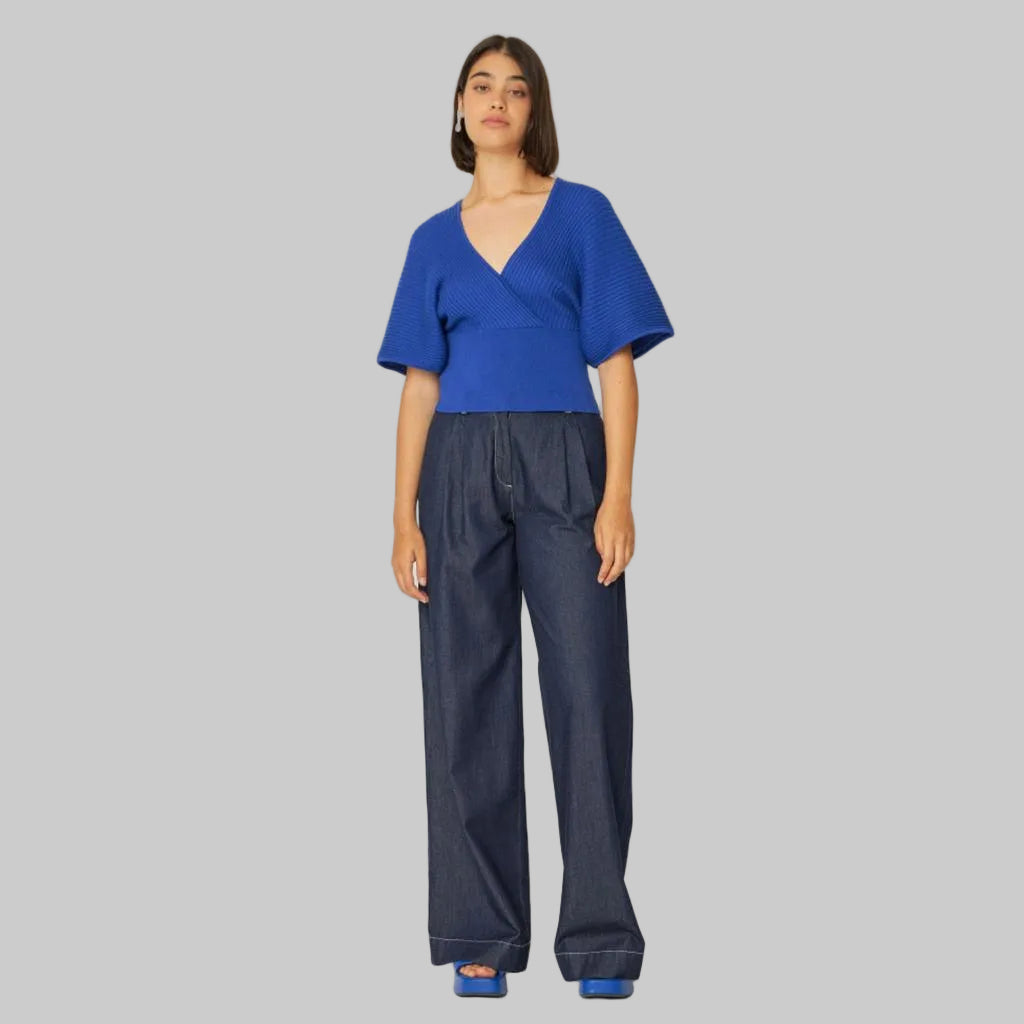 SKFK Strick-Shirt TALA indigo