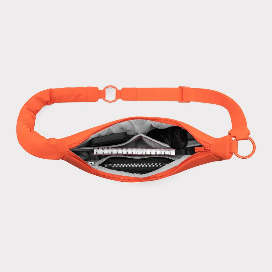 Half Moon Bag LOU MEDIUM coral