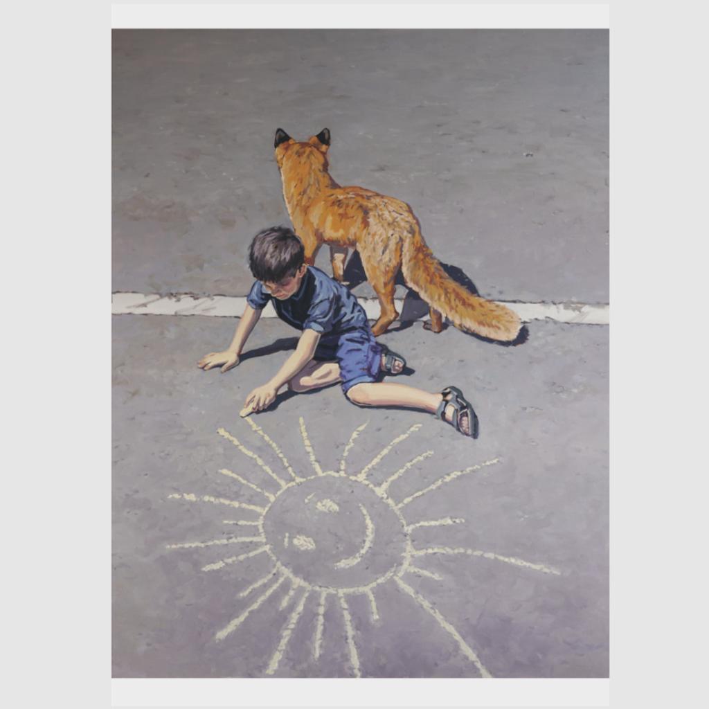 Postkarte Sonne Illustration