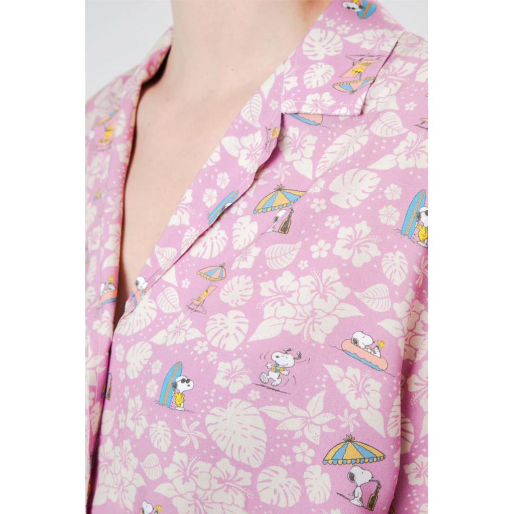 Bluse PEANUTS TROPICAL pink