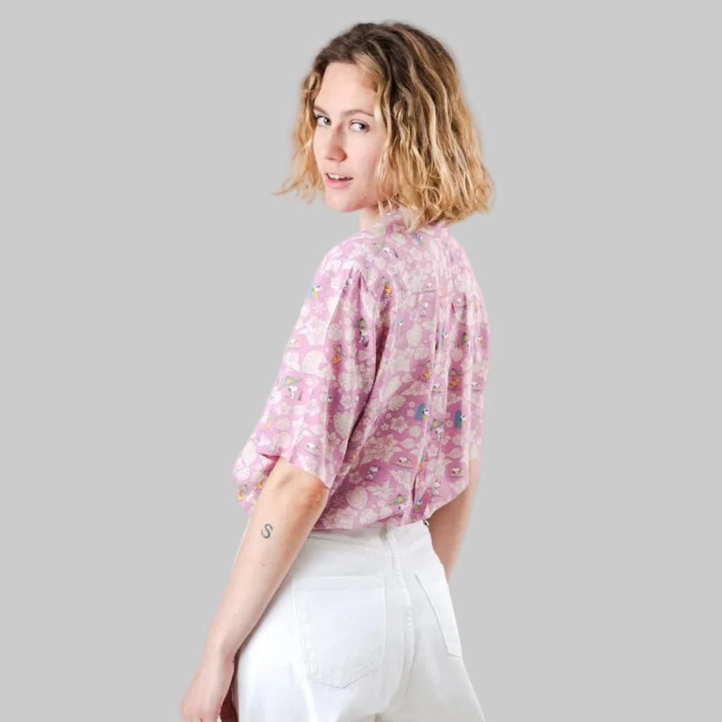 Bluse PEANUTS TROPICAL pink