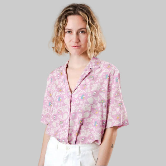 Bluse PEANUTS TROPICAL pink