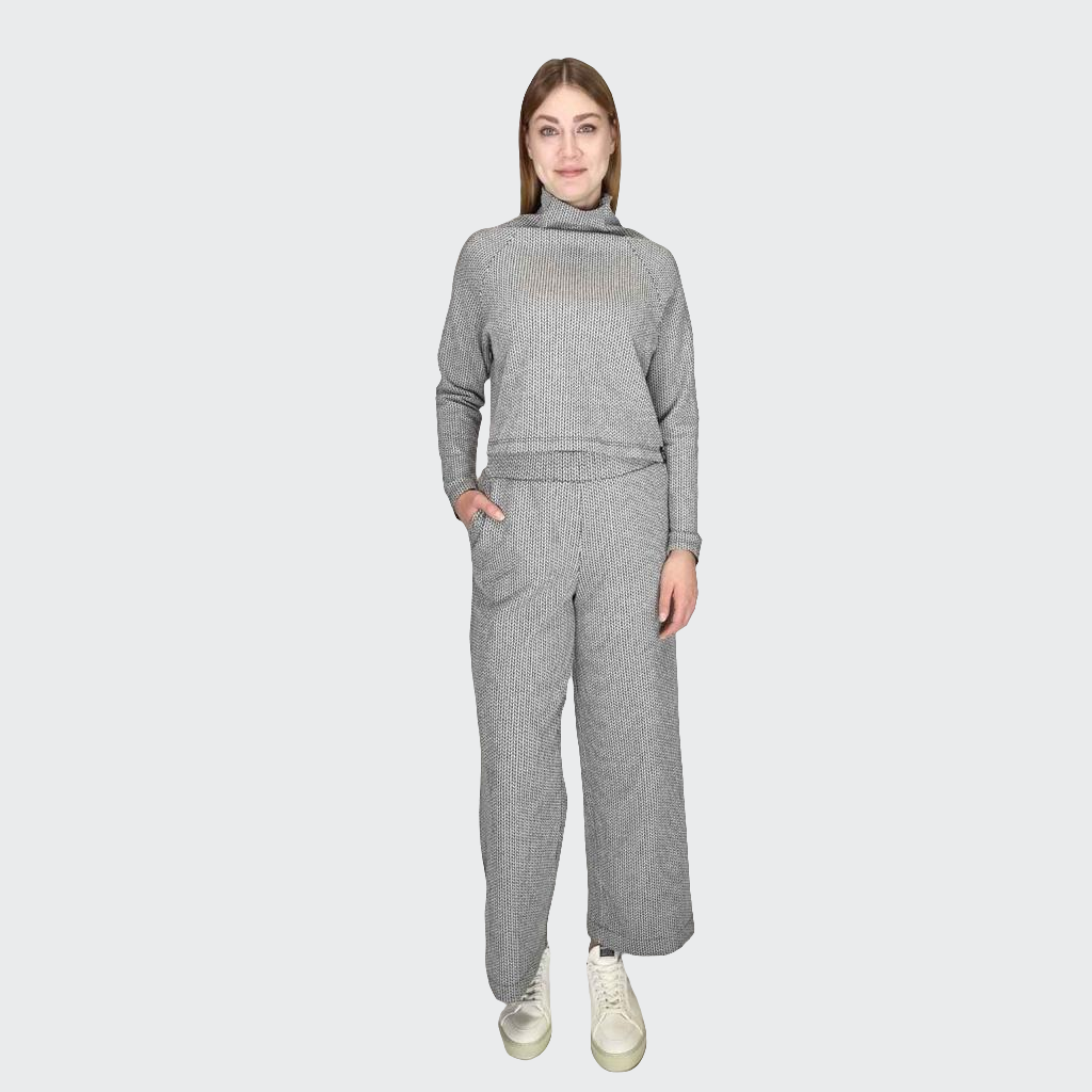 Hose WIDE Struktur grau