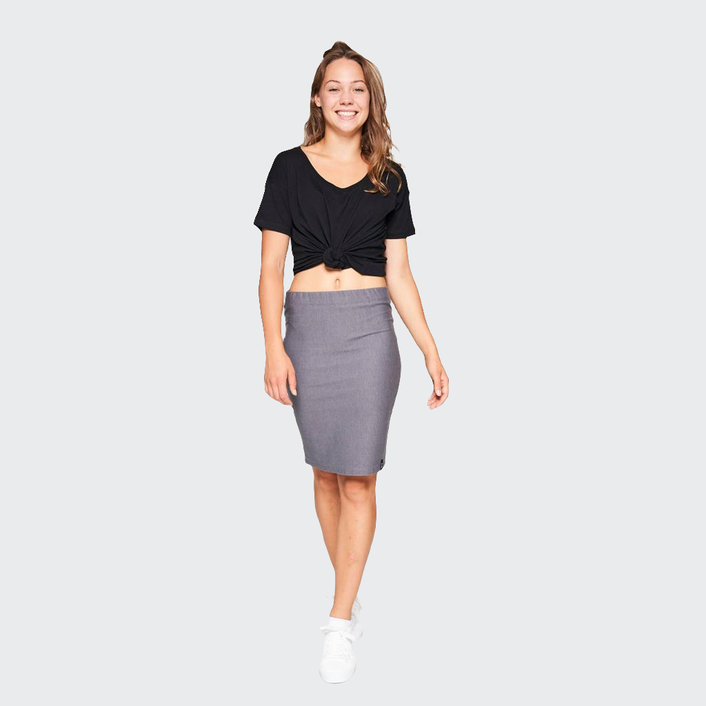 Minirock DENIM STRETCH grau