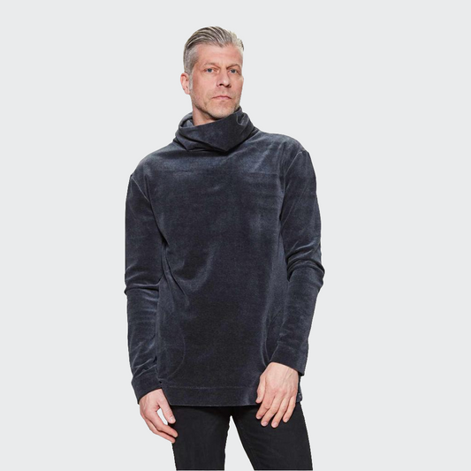 Pullover LONG Heavy Nicki anthrazit