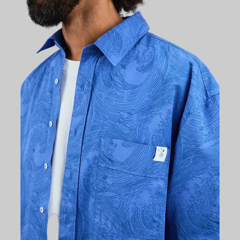 Hemd PEANUTS SURF blue