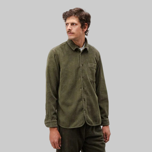 Hemd CORD stone green