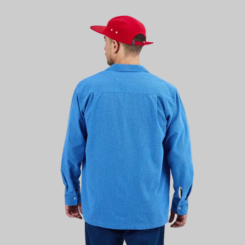 Oversize Hemd Asis Percales DAISY CHECKS blue