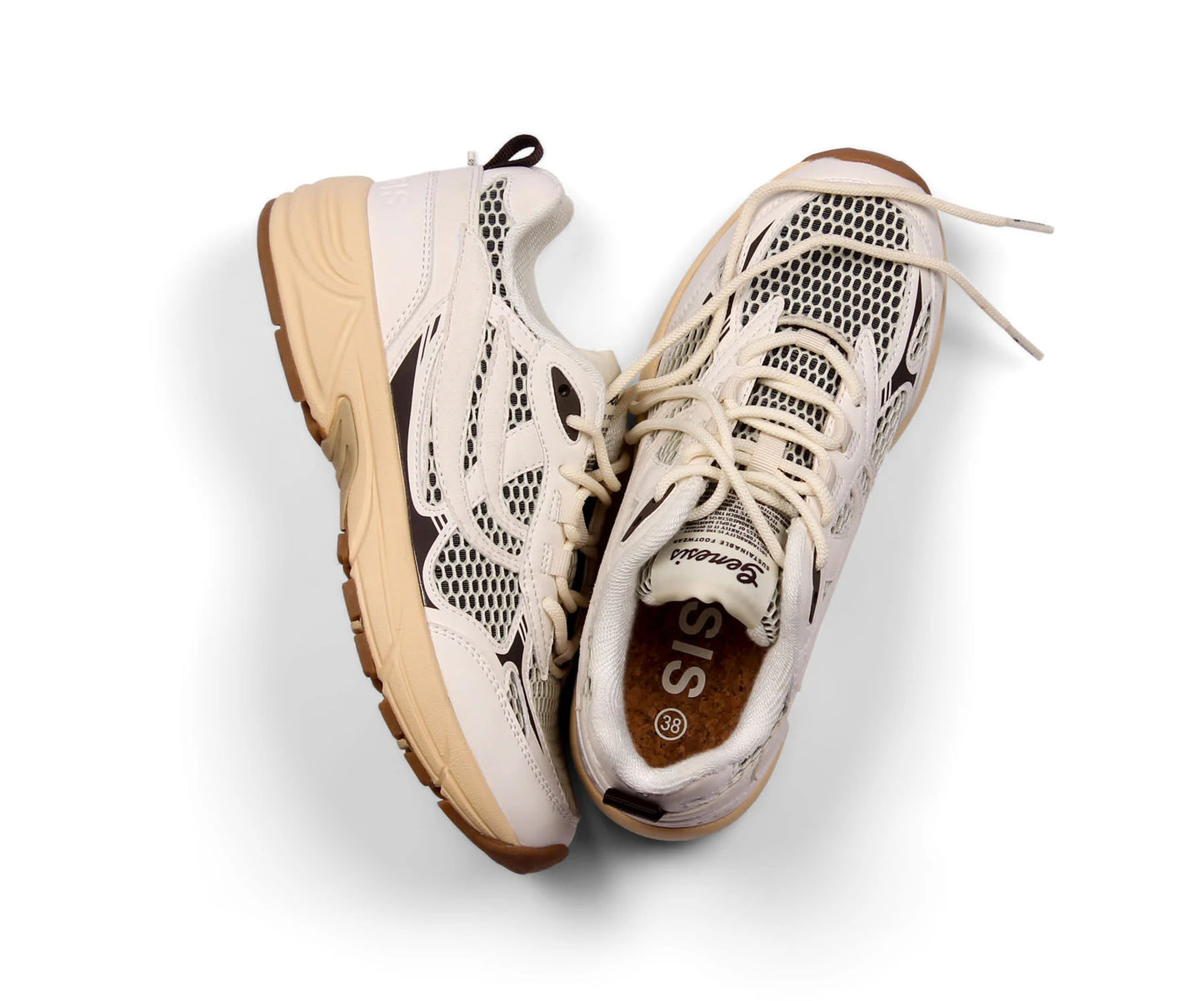 GENESIS Sneaker G-ECO ˋ99 2-TONE MESH white/brown