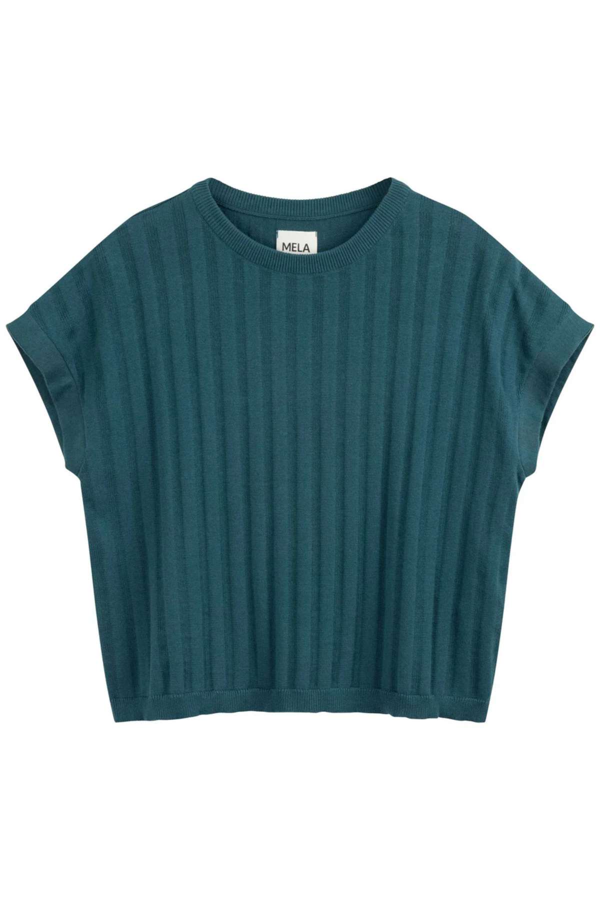 MELA Strick T-Shirt BHARI deep sea