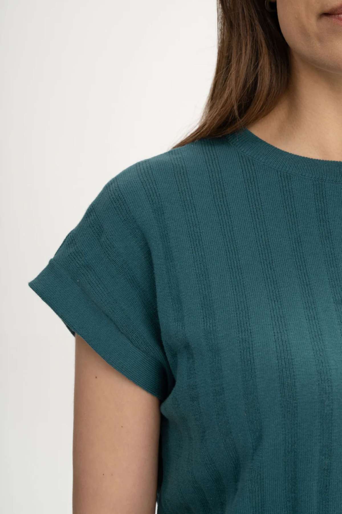 MELA Strick T-Shirt BHARI deep sea