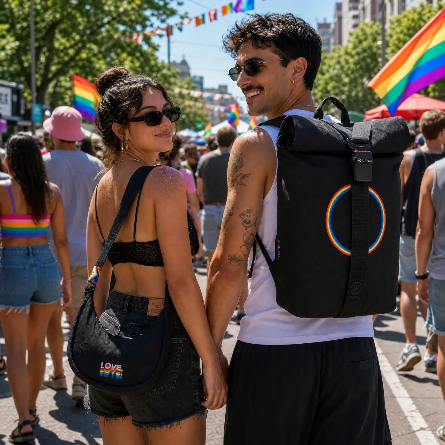AIRPAQ Rucksack Rolltop Biq Pride