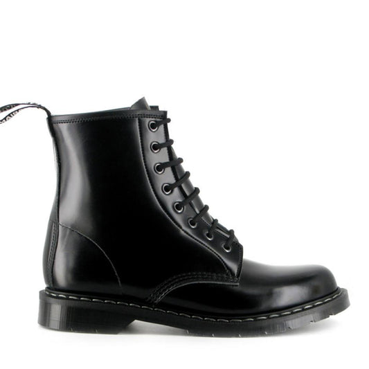 Vegetarian Shoes Boulder Boots Airseal schwarz glänzend – vegane Unisex Stiefel