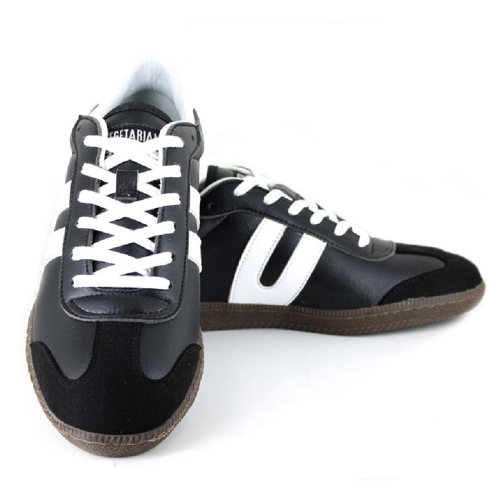 Vegetarian Shoes Sneaker Cheatah schwarz/weiß aus Vegetan Bucky – veganer Unisex-Turnschuh
