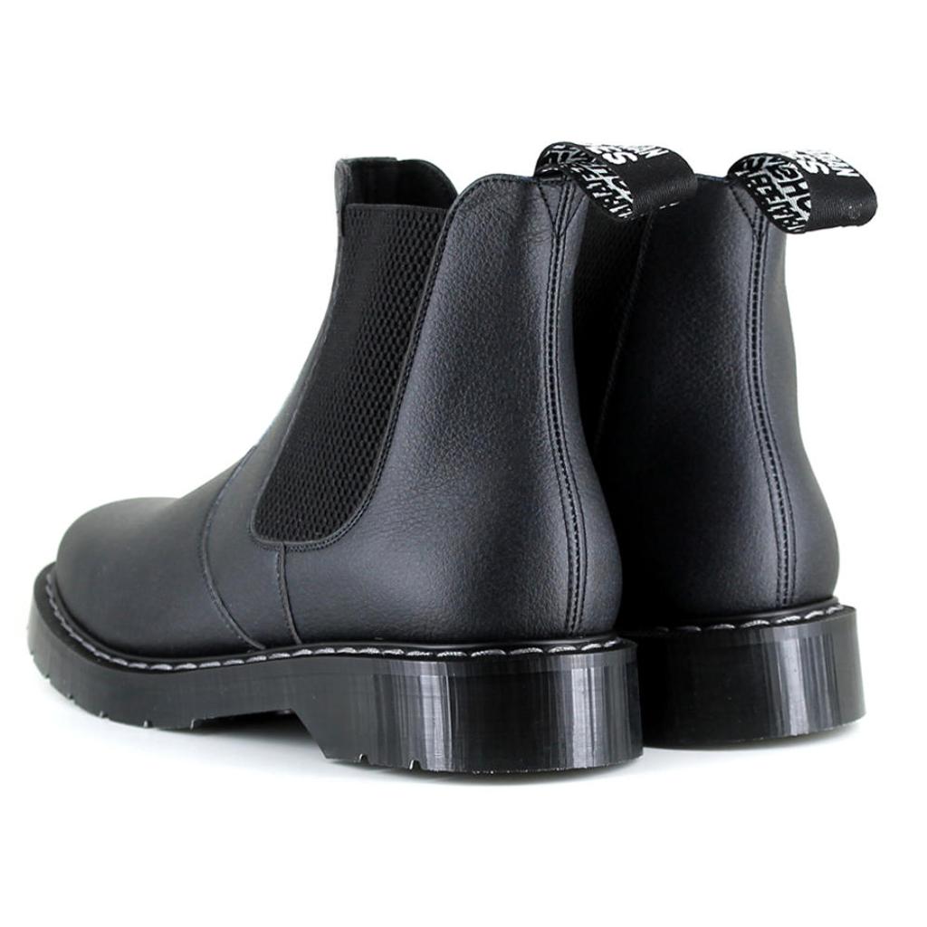 Vegetarian Shoes Chelsea Boots Airseal schwarz – vegane Stiefel mit dicker Sohle